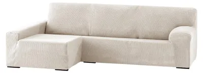 Chaise Longue Links, Ecru, Chenille, 43x17x37 cm