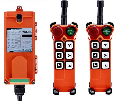 Industrielle Funkfernbedienung 48V, 2 Sender + 1 Empfänger, F21-E1