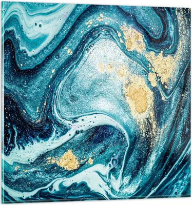 Produktbild von Bilder auf glas - Abstraktion modern - 60x60cm - Glasbilder - Wandbilder - Kunstdruck - zum Aufhängen bereit - Wanddekoration aus Glas - Glas Bilder - Wandbild auf Glas - Einteilig - GAC60x60-3493