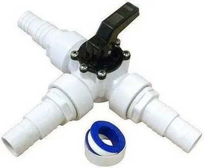 Produktbild von 3 Wege Solarschieber I Anschluss 38/32 mm Kugelhahn I 3-Wege-Ventil
