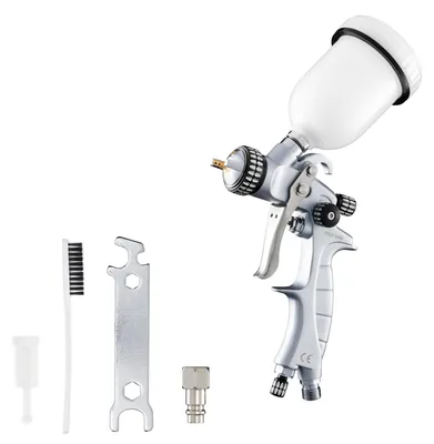 Produktbild von Benbow Lackierpistole PK60, Set 7-tlg., 1,2mm Düse im set, Behälter 600ml, Druck 2 Bar