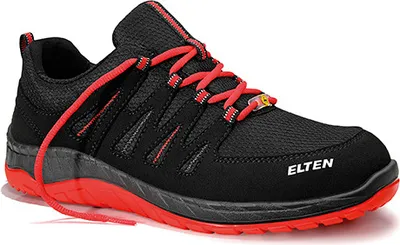 Produktbild von Elten MADDOX S3 Black-Red low ESD, Farbe:schwarz, Schuhgröße:35 (UK 3)