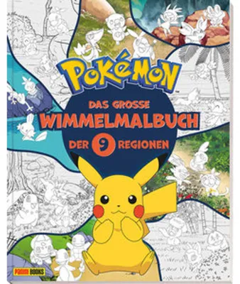 Produktbild von Pokémon: Das große Wimmelmalbuch der 9 Regionen