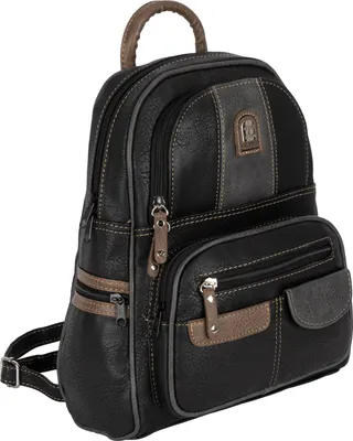Produktbild von Cityrucksack Damenrucksack Tagesrucksack Stadt Rucksack Bagpack SCHWARZ-GRAU (15130)