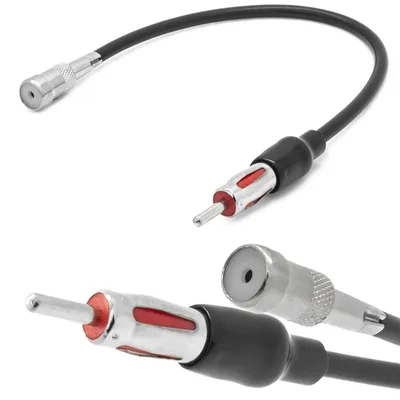 Auto Radio Antennen Adapter Verlängerung Kabel ISO Buchse auf DIN Stecker – Produktansicht