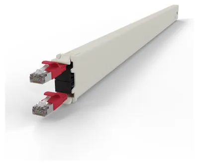 Produktbild von PATCHBOX .one / Cassette / 30RU / STP / Red, 1,8 m, Cat6a, U/FTP (STP), RJ-45, RJ-45, Rot