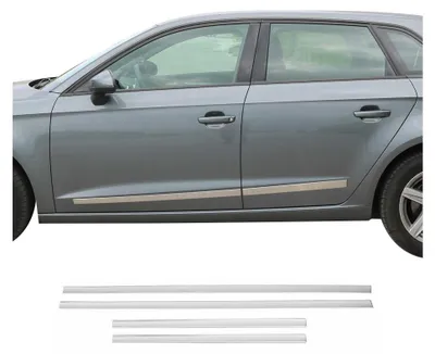 Image de Garniture Baguette de porte latérale pour Audi A3 2012-2025 en acier inoxydable, Image générée par une IA
