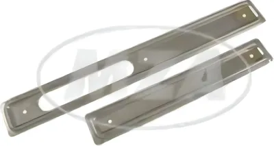 Produktbild von Set Scheuerleisten - rechts + links - Stahl, verchromt - für Motortunnel KR51