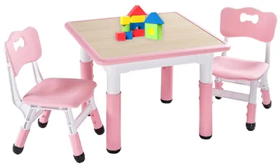 Produktbild von Verstellbares Kinder Tisch- und Stuhlset für 3-8 Jahre