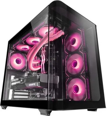 Obrázok produktu pre Mars Gaming MCFUSION, Midi Tower, PC, Čierna, ATX, micro ATX, Mini-ITX, 16 cm, 44,5 cm