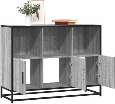 Obrázek produktu pro vidaXL Příborník Grey Sonoma 100x35x76 cm Materiál na bázi dřeva
