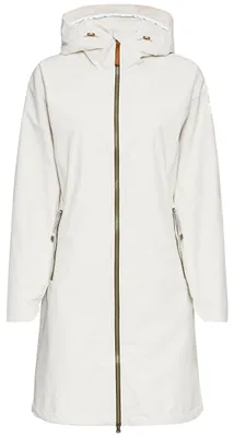 Productafbeelding van camel active dames functionele jas met capuchon, kleur: parelwit, dameskleding