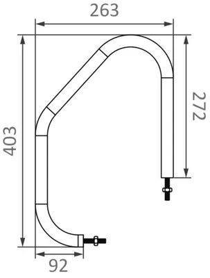 Produktbild von Ovalprofil Steighandgriff 403x263 mm - Osculati 49.570.00