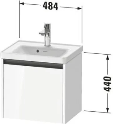 Produktbild von Duravit K25080055550000 Ketho2 WTU WH 484x375x440 Az 1 Ei