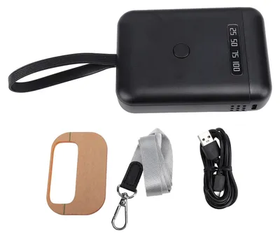 Image de 405nm LED UV lumière d'extension de cheveux à main lampe de durcissement de la colle 5000mAh batterie outil rechargeable pour le salon à domicile noir