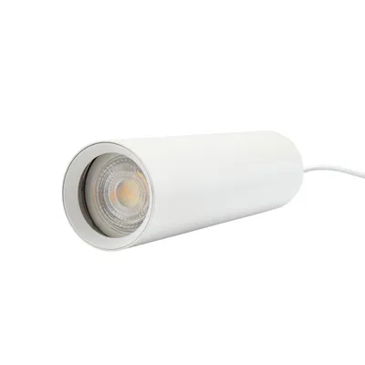 Produktbild von Spectrum LED 3-Phasen Stromschienenstrahler MADARA MINI II GU10 Pendelleuchte kürzbar weiß IP20 max. 10W rund