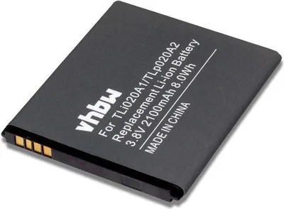 Produktbild von vhbw Akku Ersatz für Alcatel TLp020A2, TLi020A1 für Handy Smartphone Telefon (2100 mAh, 3,8 V, Li-Ion)