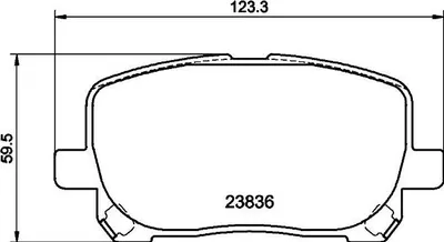 Produktbild von HELLA Bremsbeläge Satz Vorne Bremsklötze für TOYOTA COROLLA Stufenheck (E12J, E12T) 8DB 355 010-221