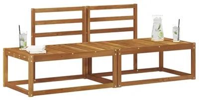 Immagine prodotto di vidaXL Divano da esterno 2 pezzi Naturale 182,5 x 63 x 73 cm