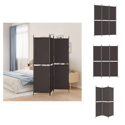 Produktbild von vidaXL 3-tlg. Paravent Braun 150x200 cm Stoff -  Raumteiler