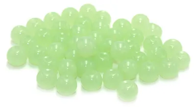 Produktbild von Vintageparts Glasperlen Jadeoptik grün rund 6 mm für Ketten und Armbänder, 50 Stück