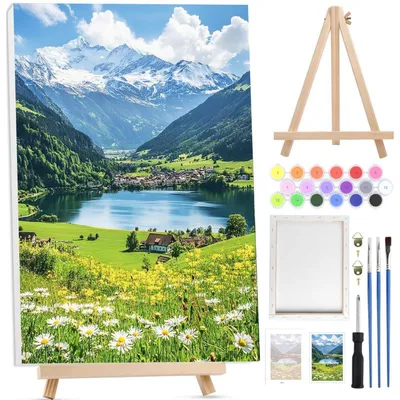 Immagine prodotto di Kit per dipingere per adulti, con cornice, dimensioni 20x30 cm