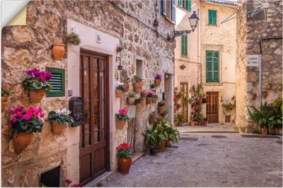 Produktbild von ARTland Wandbild, selbstklebend Altstadtgasse in Valldemossa II Größe: 120x80 cm