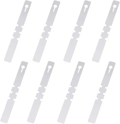 Produktbild von PolkaHome® 100 Stück Pflanzenetiketten, Flexible Garten-Tags, Wasserdicht, Wiederverwendbar, Weiß, 2x20 cm