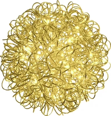 Produktbild von 3D Weihnachtskugel "Galax Cluster" mit 50 warm-weißen LEDs - Kupfer - ø30 cm