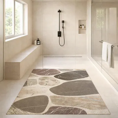Immagine prodotto di Solidchoice - Tappetino antiscivolo per doccia, dimensioni 120 x 80 cm, con fori di drenaggio