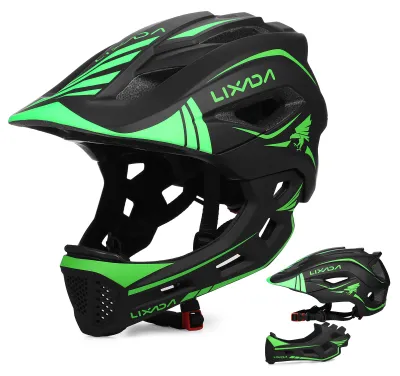 Produktbild von Lixada Kinder abnehmbare Vollgesichtshelm Kinder Sport Sicherheit Fahrrad Helm Schutzausrüstung für Fahrrad Skateboarding Roller Skating Scooter