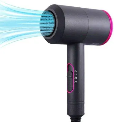 Imagen del producto de Secador de pelo iónico con difusor - 3 niveles de potencia - 2000W - Secador de viaje y de peluquería - Secador para rizos - Secador de pelo con 3 niveles de potencia