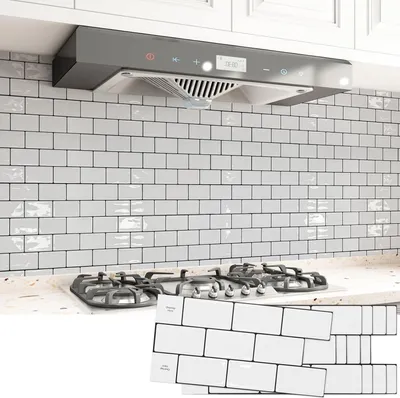 Produktbild von Selbstklebende Wandfliesen Paneele 20 Stück 30x15 cm 0.9 m² Weiße Ziegel