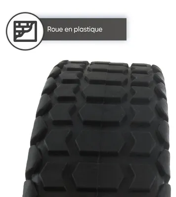 Zdjęcie produktu dla Kompletne koło GREENSTAR do kosiarki HONDA, koło z tworzywa sztucznego z łożyskiem kulkowym, średnica 200 mm, czarne