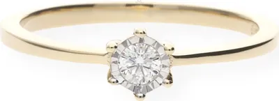 Produktbild von Verlobungsring Gold 585 Brillant JL10-07-1627 JuwelmaLux Größe 52