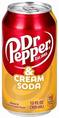 Obrázek produktu pro Sycený nápoj se sladkou smetanou Dr Pepper Cream Soda 355 ml