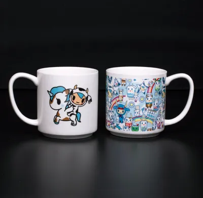 Produktbild von ThumbsUp! Tokidoki Tasse (2Stk) 275ml weiß