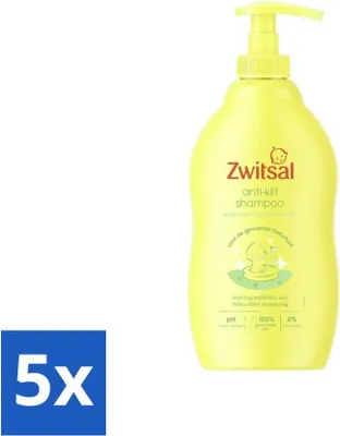 Produktbild von Zwitsal - Anti-Tangle Shampoo - Für leicht kämmbares Haar - 400 ml - Vorteilspack - 5 Stücke
