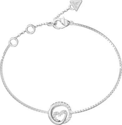 Immagine prodotto di Bracciale da donna in argento con cuore di zirconi Guess