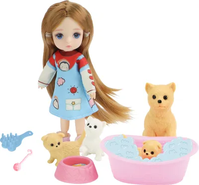 Obrázok produktu pre Bábika so psami 12cm
