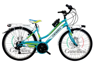 Produktbild von Kinderfahrrad MTB Canellini LINCY 26" - Hellblau/Grün