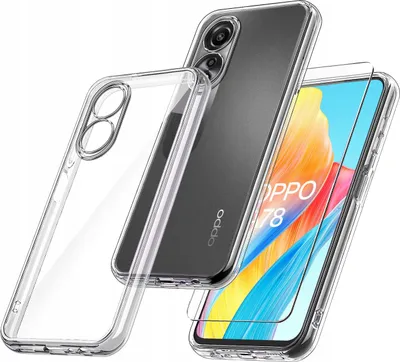 Immagine prodotto di Custodia per Oppo A78 4G RINFORZATA 360° CLEAR + Vetro 9H