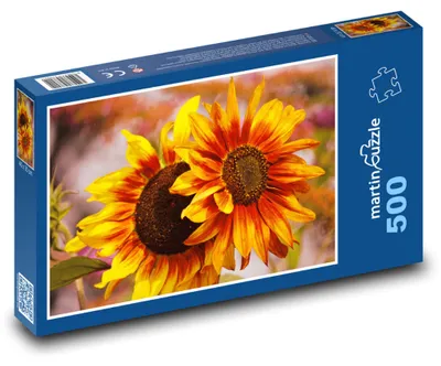 Produktbild von Puzzle 500 Sonnenblume - Blume, Pflanze - martinpuzzle