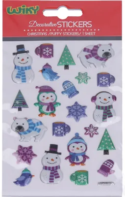Produktbild von Aufkleber 19 x 10,5 cm 3D WEIHNACHTEN