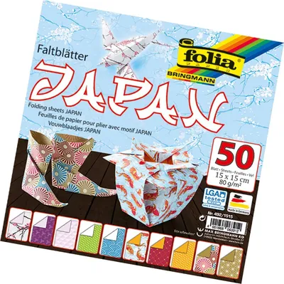 Immagine prodotto di fogli folia pieghevoli GIAPPONE, 150 x 150 mm, 50 fogli