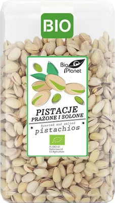 PISTACJE PRAŻONE I SOLONE BIO 700 g - BIO PLANET