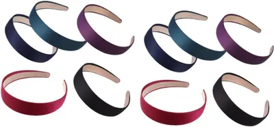 Produktbild von 10 Stück Stirnbänder und Make-up-Haarreifen für Frauen, Haargummis, Party-Haarschmuck, Haarreifen für Halloween, einfache Party-Haarreifen, modische Kopfbedeckung aus Stoff im südkoreanischen Stil