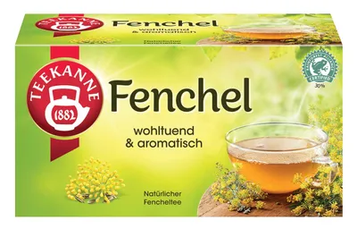 Produktbild von Teekanne Teebeutel Fenchel von Natur aus mit wertvollem Fenchelöl 60g