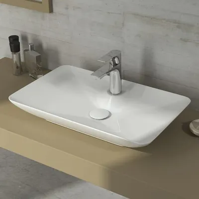 Produktbild von Living Aufsatzwaschtisch 65 cm mit 1 Hahnloch