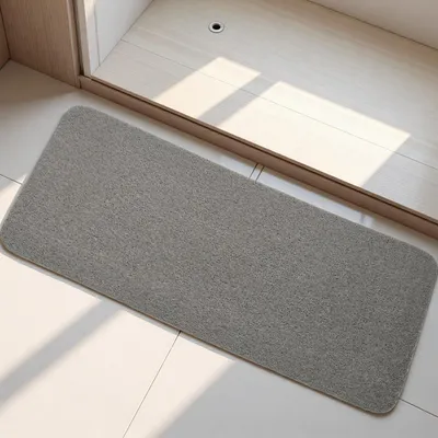 Produktbild von PVC-Luffa-Badematten, rutschfeste Matte, Luffamatten für Dusche und Badezimmer (grau, 40 x 100 cm)